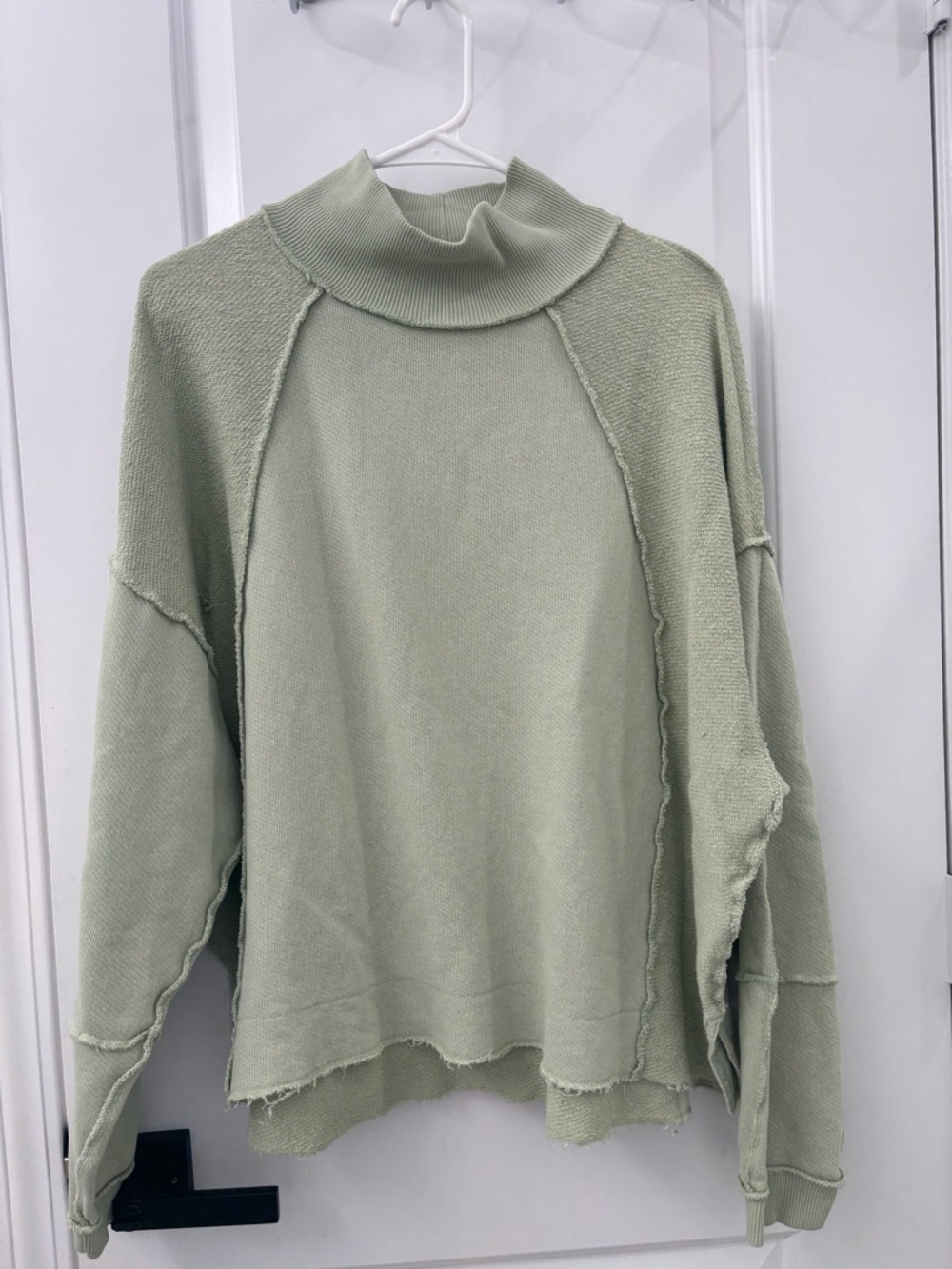 American Eagle light green oversized sweater mockneck